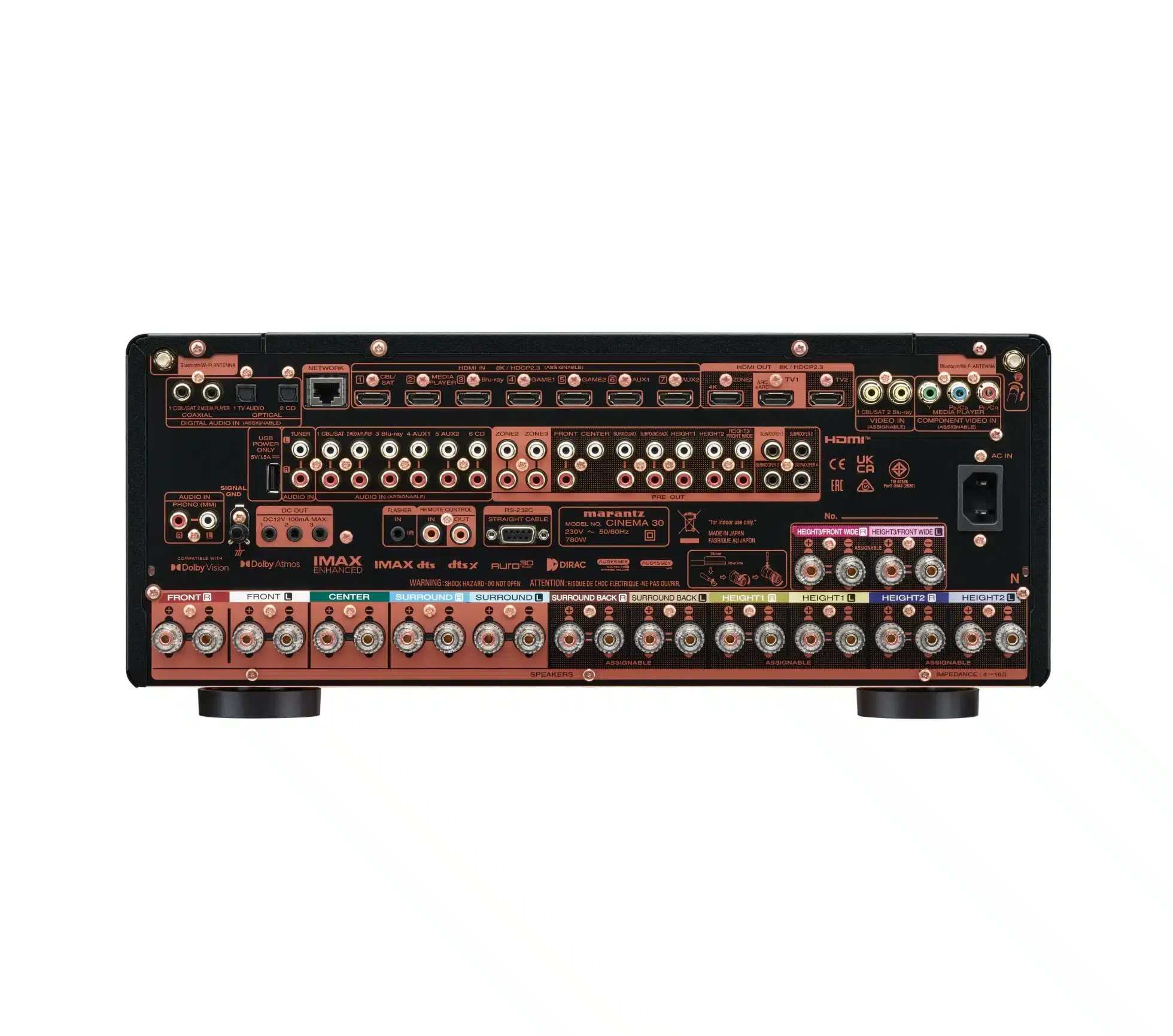 cinema 30 vue arriere Vue arriere cinema 30, marantz cinema 30 vue arriere