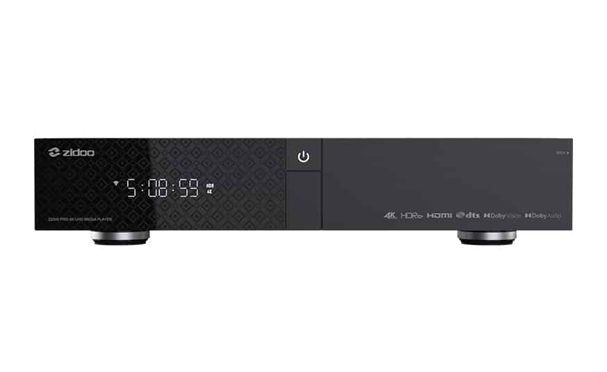 Image du lecteur multimédia Zidoo Z2000 Pro avec support 4K HDR.