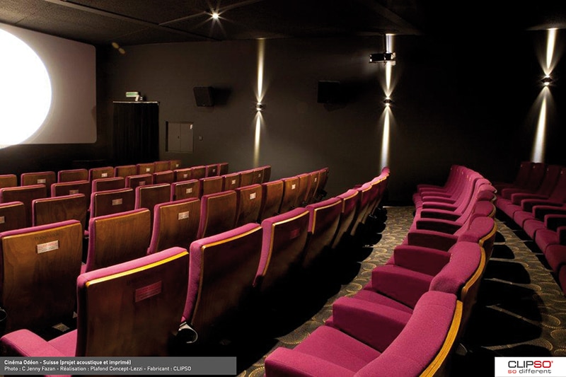 Tissu tendu salle de cinéma privée, traitement acousitique, Pose de tissu tendu à Bordeaux