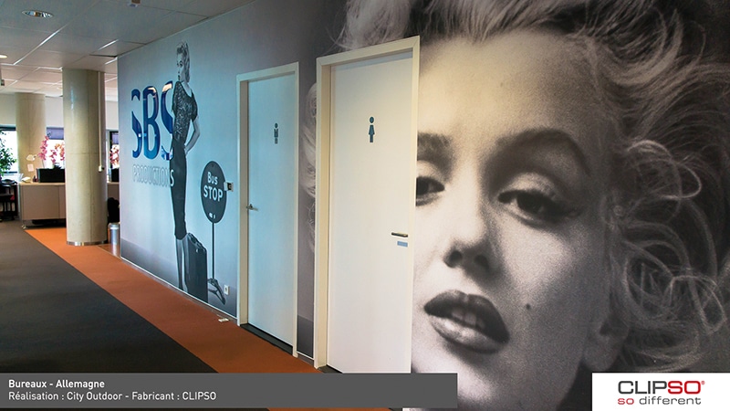 tissu tendu impression numerique décoration bureau, Pose de tissu tendu à Bordeaux