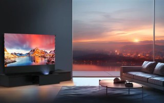 Shore ROLATV meuble motorisé projecteur UST salon