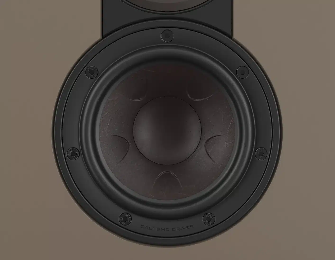 Détail membrane fibre de bois enceinte haute fidélité